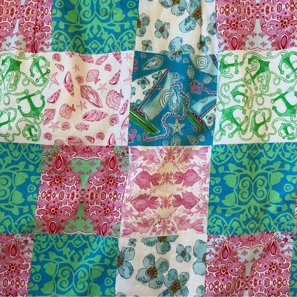 Kaeli Smith coastal patchwork sleeveless sheath dress size 10 - Picture 7 of 7